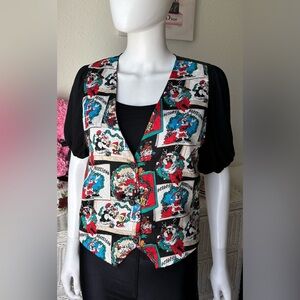 Vintage Looney Tunes 1990s holidays vest Size Small